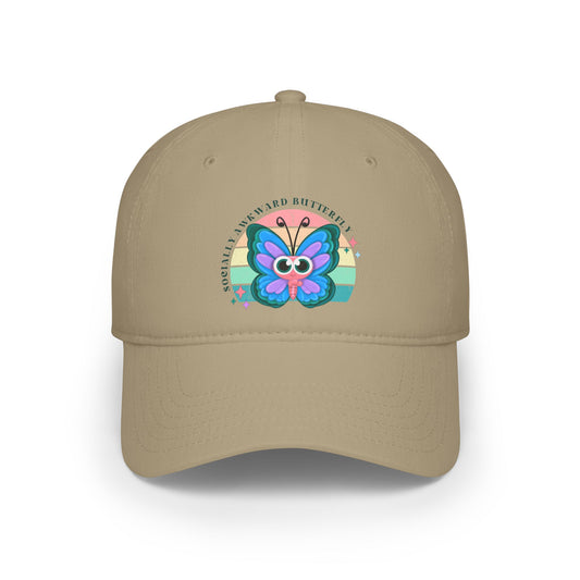 Socially Awkward Butterfly, OTTO, hat, Low Profile Baseball Cap